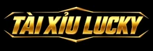 Logo Tài Xỉu Lucky màu vàng trên nền đen